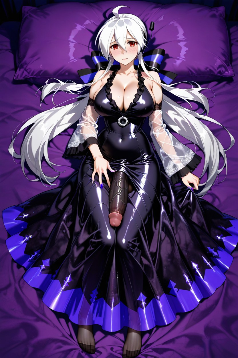 Pelo Ceniza, Black Penis, Dakimakura Style Hentai IA
