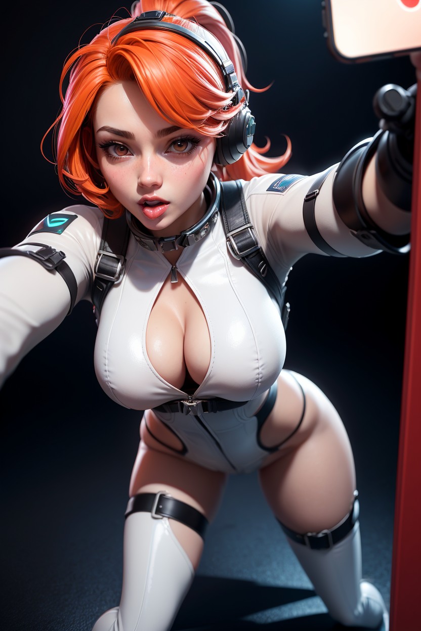 Raumanzug, Ciudad Ciberpunk, Waist Hentai IA