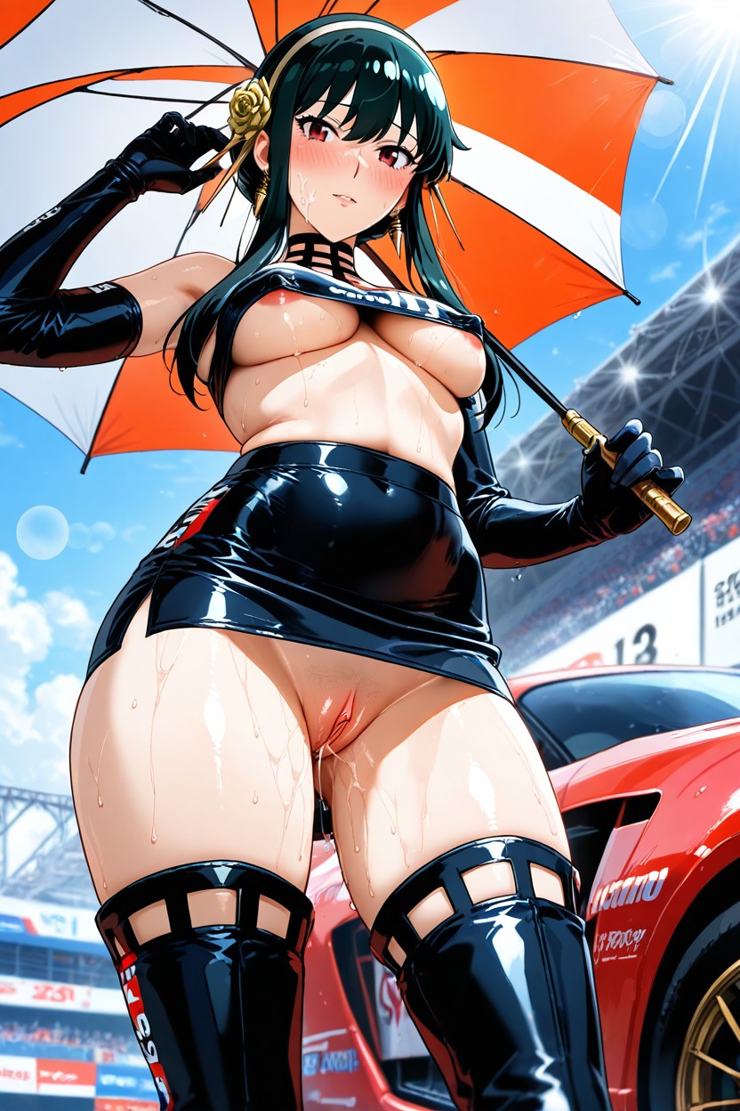 Erect Clitoris, Up Skirt, Uncensored Hentai IA