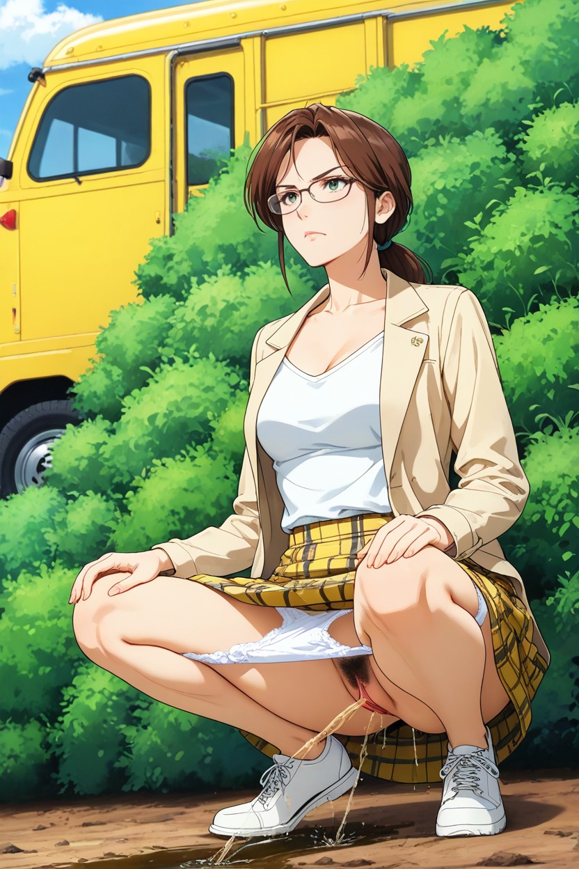 25+, Light Outlines Body Shapes, Urine Dripping Down Hentai AI Porn