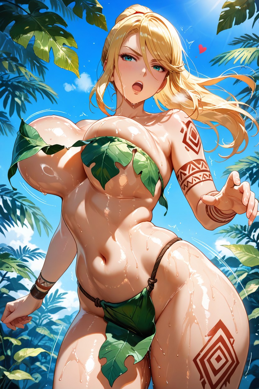 Heart, Clear Sky, Eyes Half-closed Hentai IA