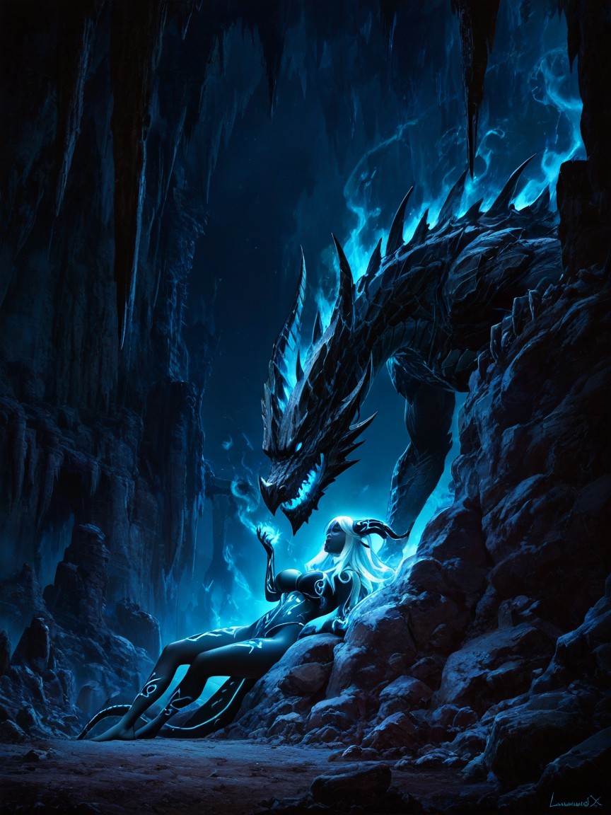 Spelunkers Fleeing From Her Hand, Break, Laying Hentai AI Porn