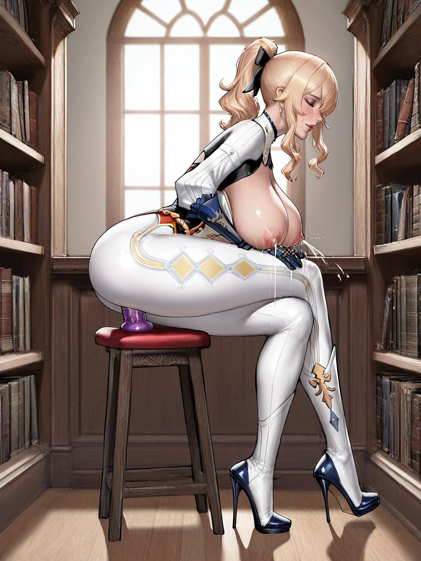 Kidmo Art Style, Side View, Skinny Hentai AI Porn