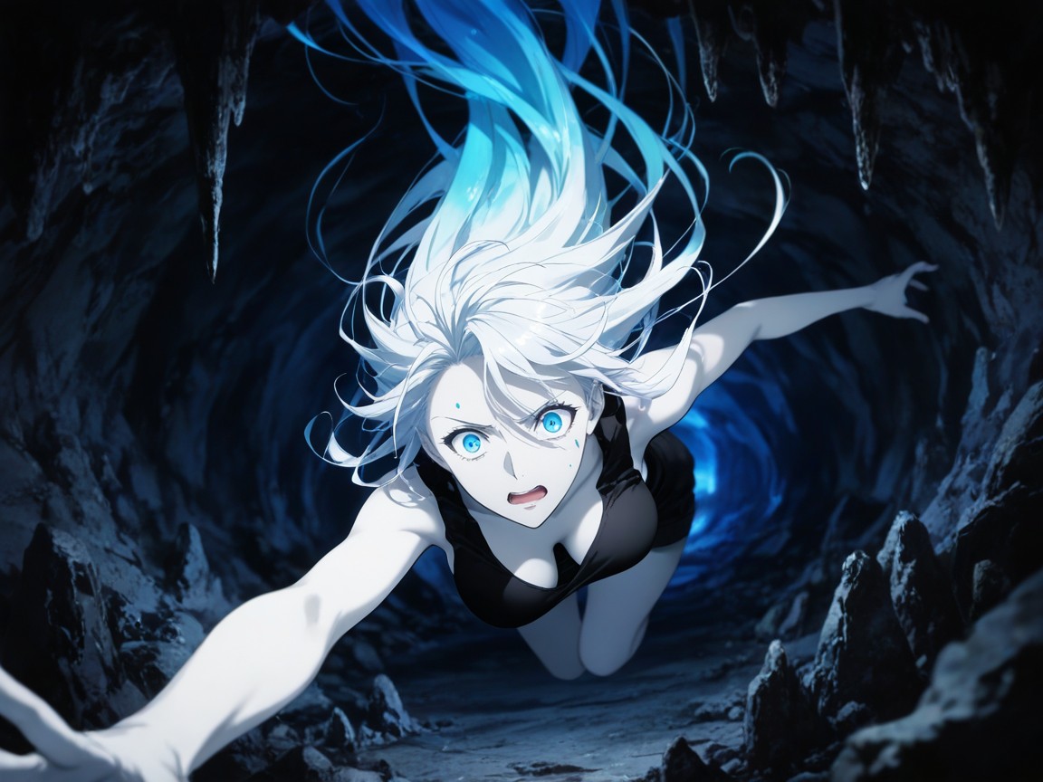 Blurry Background, Wide View, Wind-swept Hair Hentai AI Porn
