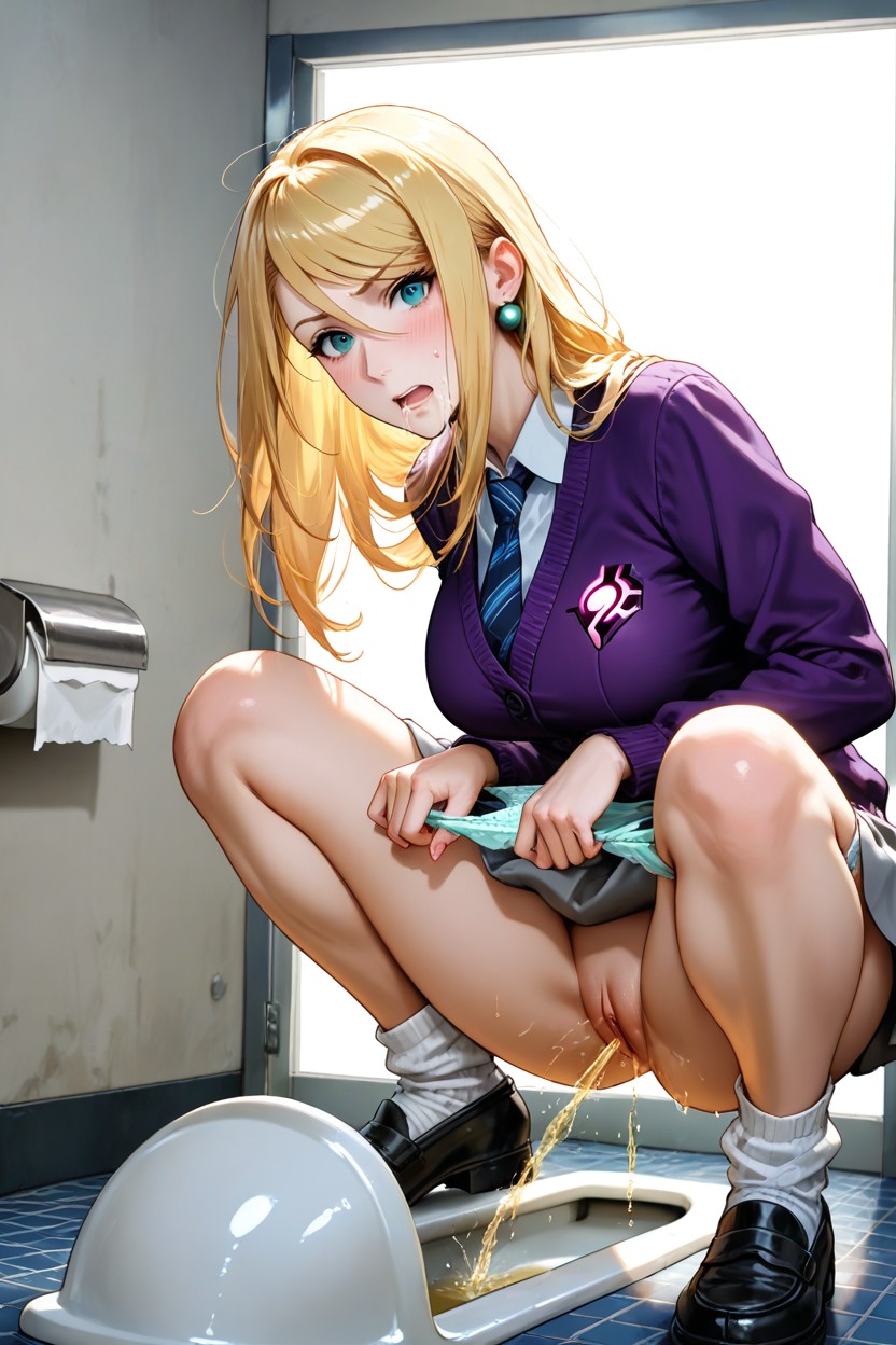 Desperation Pee, Single, Vagina Hentai AI Porn