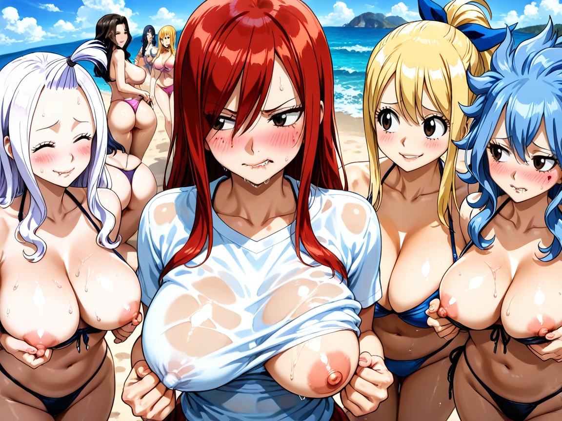 Sea Backround, Appropriate Physique, Lisanna Strauss Hentai AI Porn