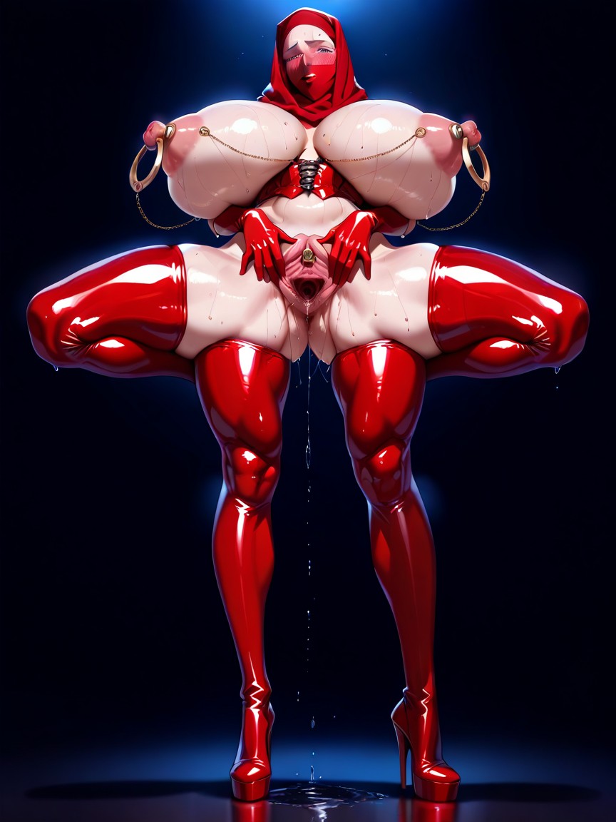 Standing, Open Pussy, Front View Hentai AI Porn