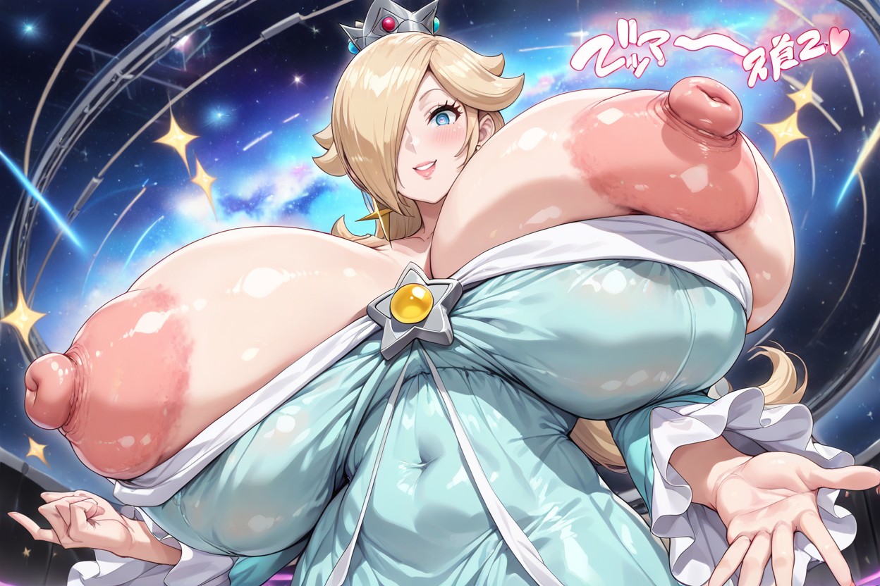 Super-large Areolas, Ultra-large Areolas, Hyper-enormous Breasts Hentai AI Porn