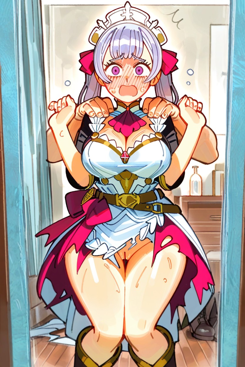 Medium Breast, Blushing, In A Dressing Room Hentai AI Porn
