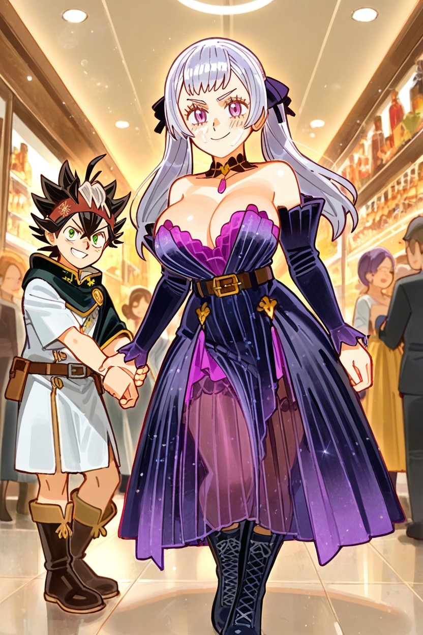 Wamudraws Style, Noelle Holds A Man, Noelle Holds Asta Hentai AI Porn