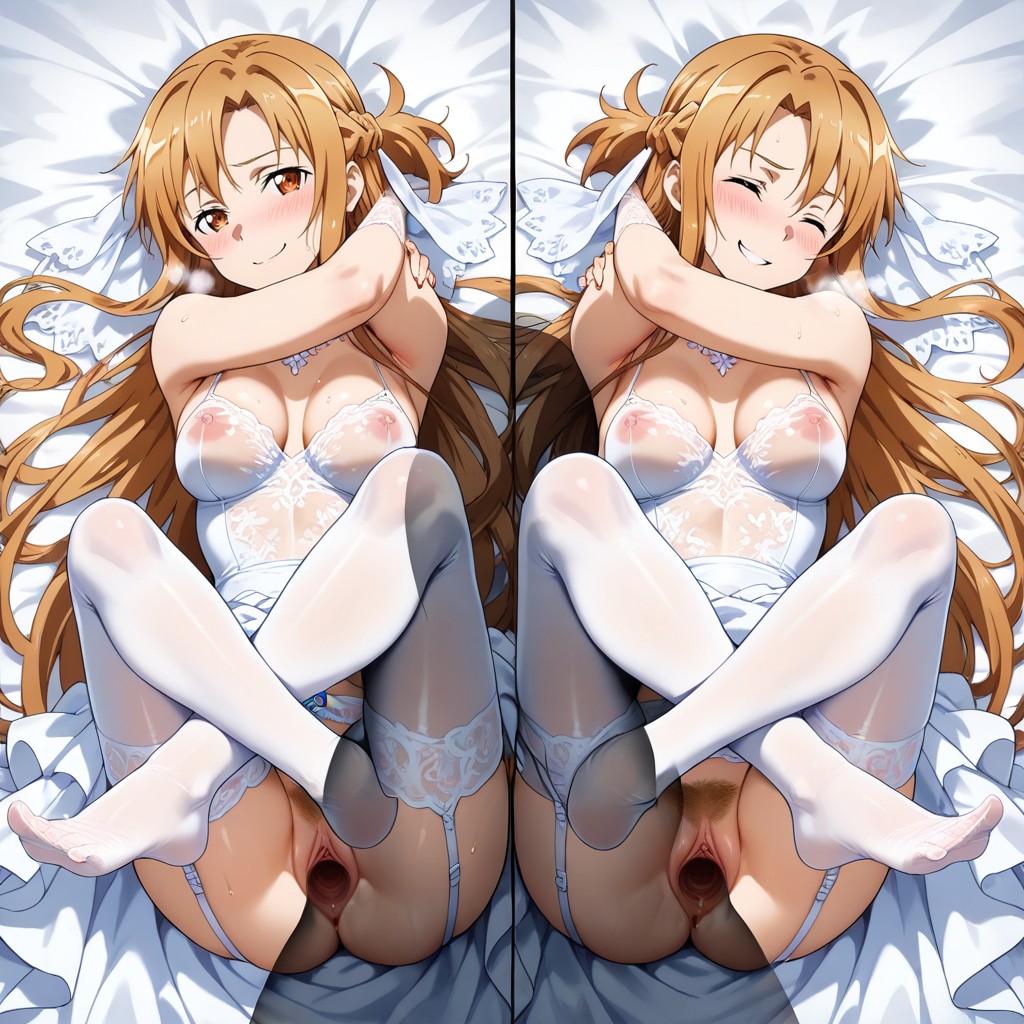 Third-person View, Small Breasts, Asuna From Sword Art Online Hentai AI Porn