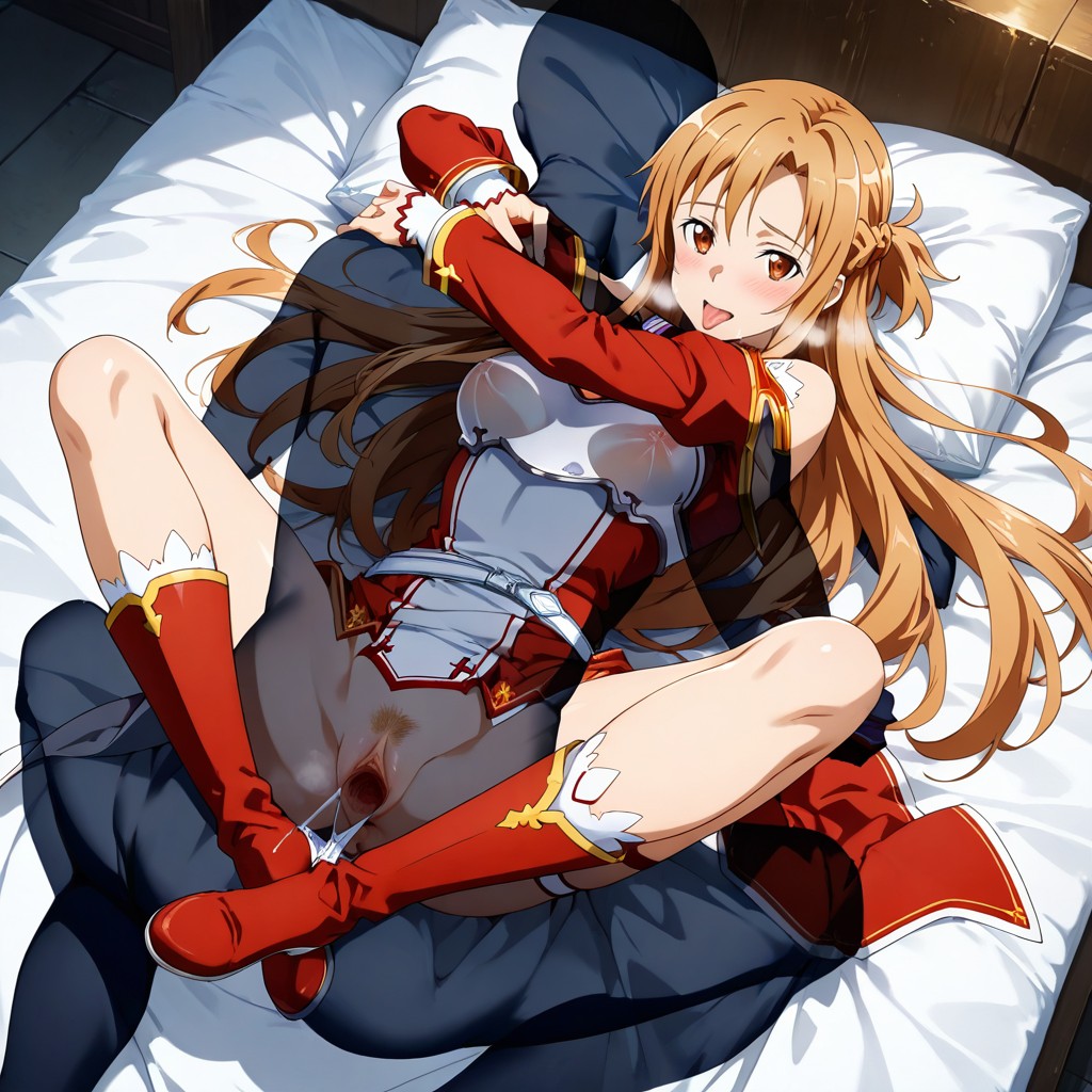 Duo, Invisible Man, Laying On Her Back Hentai AI Porn
