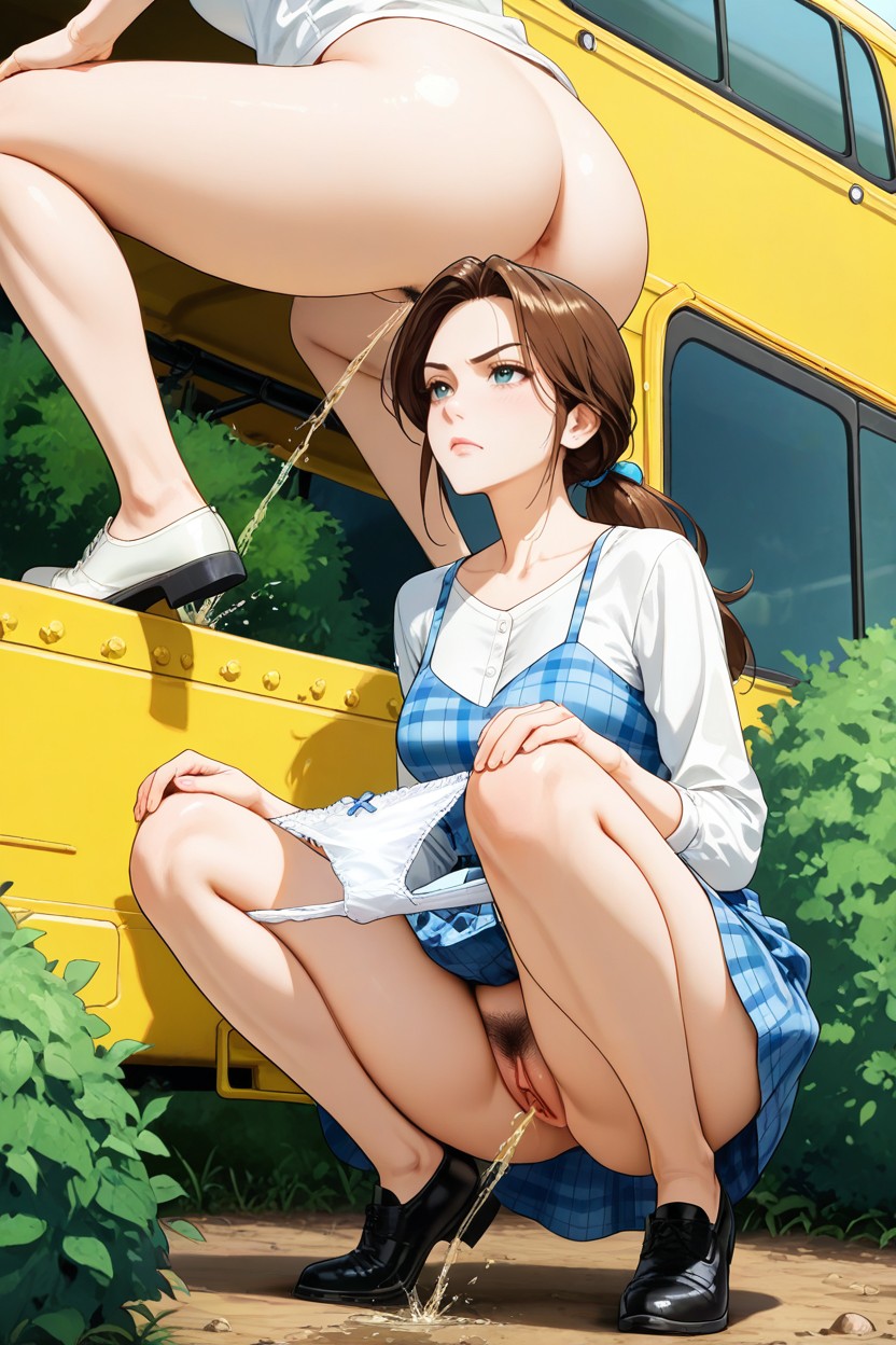 Sexy Crotch, Thighs, Knees Together Feet Apart Hentai AI Porn