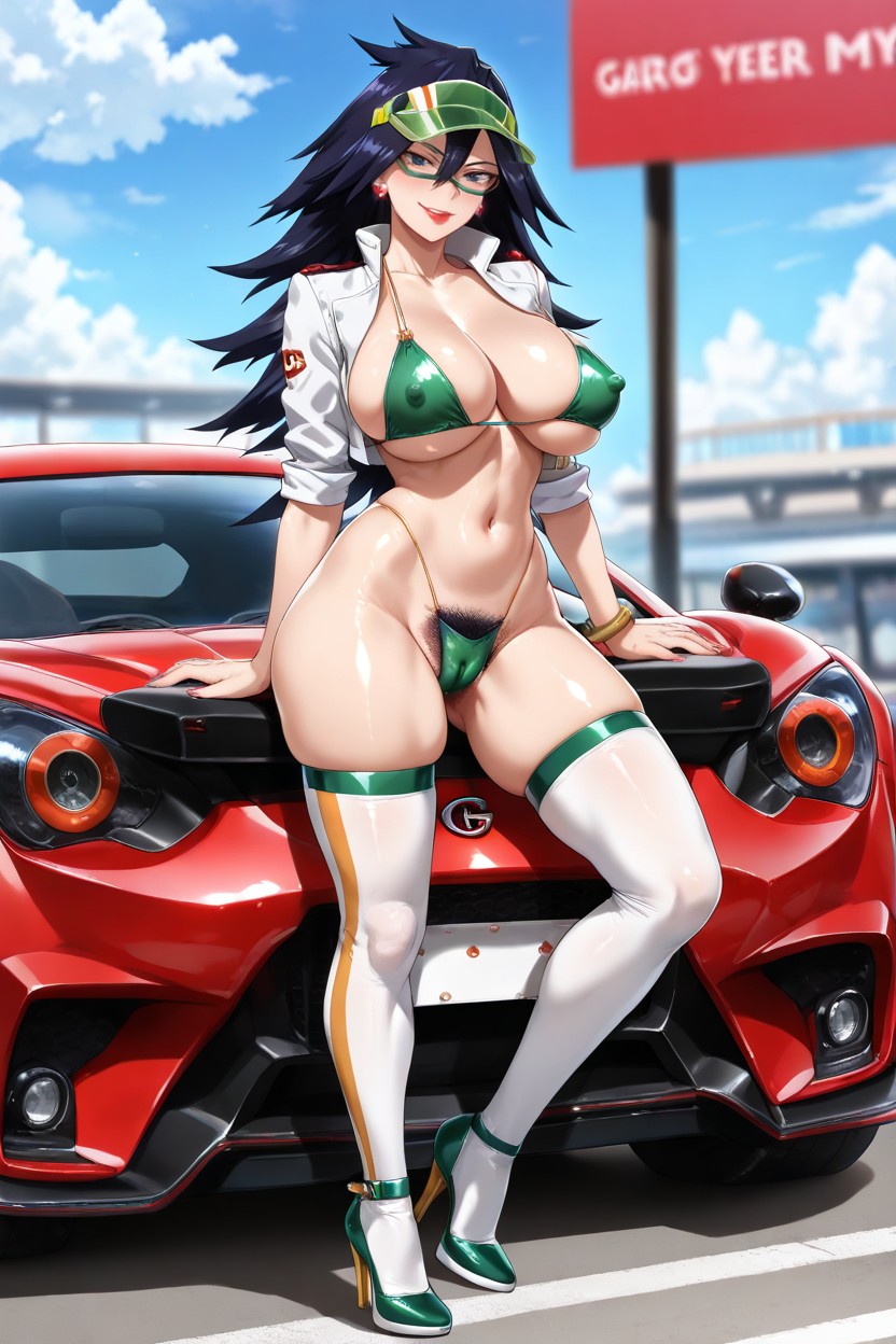 Midnight From My Hero Academia, Collarbone, Lip Gloss Hentai AI Porn