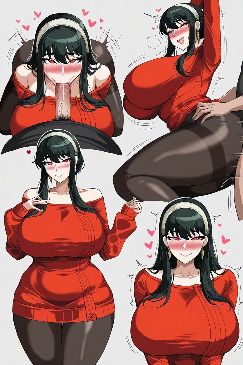 Doggystyle Sex, Official Art, Red Eyes Hentai AI Porn