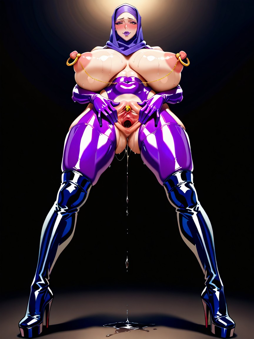 Full Body, Hyper Realistic Pussy, Extremely Huge Breasts Hentai AI Porn