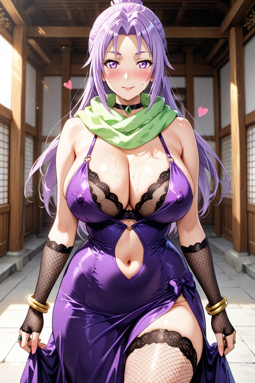 Beautiful Breasts, Long Length, Flamenco Dress Hentai AI Porn