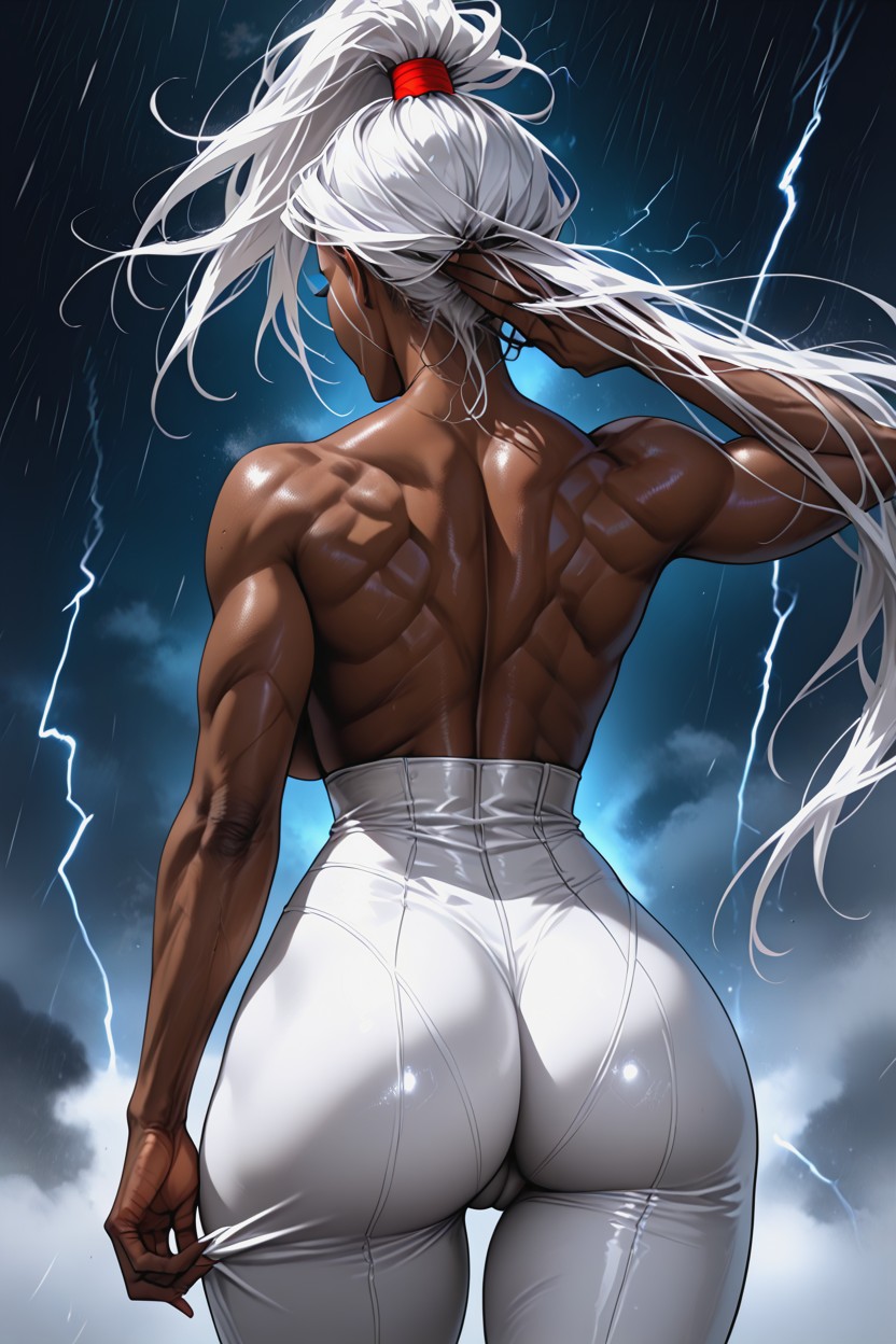 From Behind, African, Blowjob Hentai AI Porn
