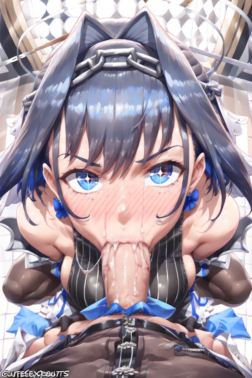 Beautiful Detailed Eyes, Detailed Skin Texture, Messy Hair Hentai AI Porn
