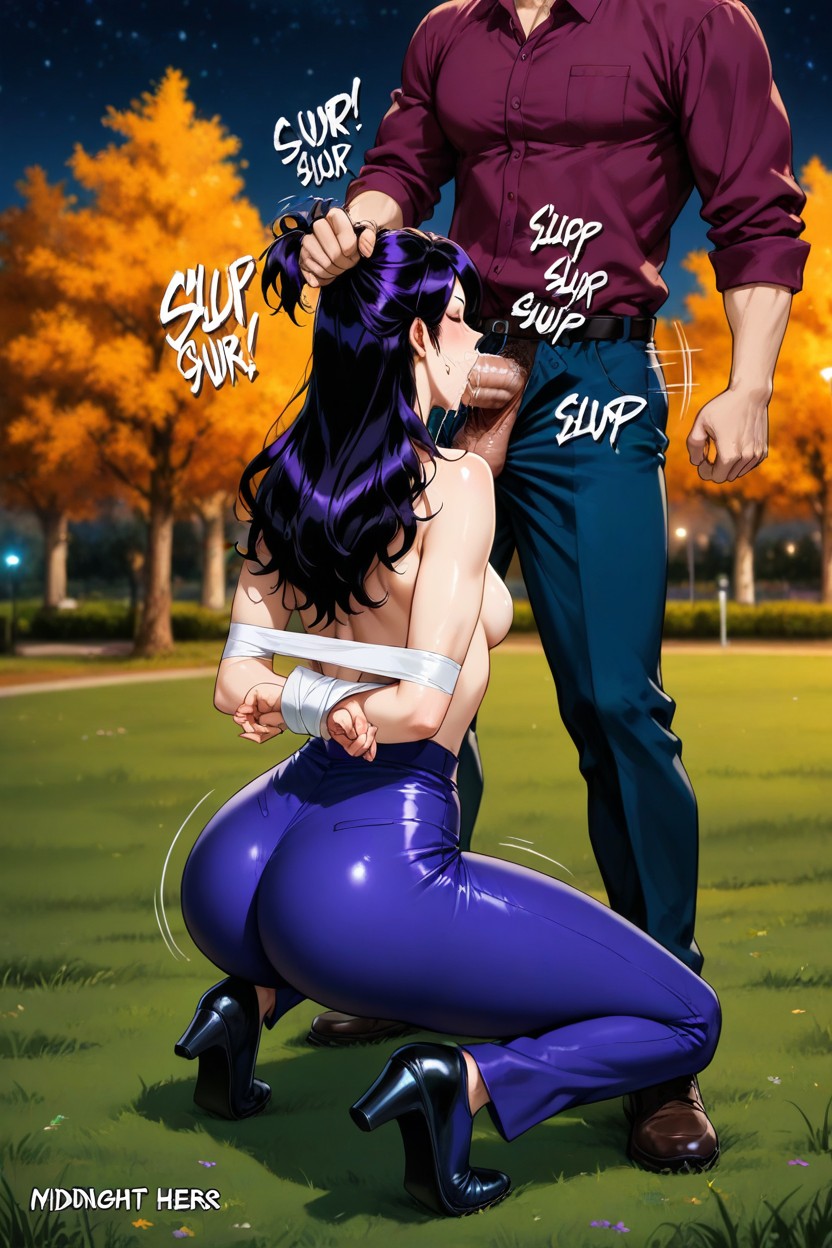 Small Breasts, Gigantic, Lustrous Hair Hentai AI Porn