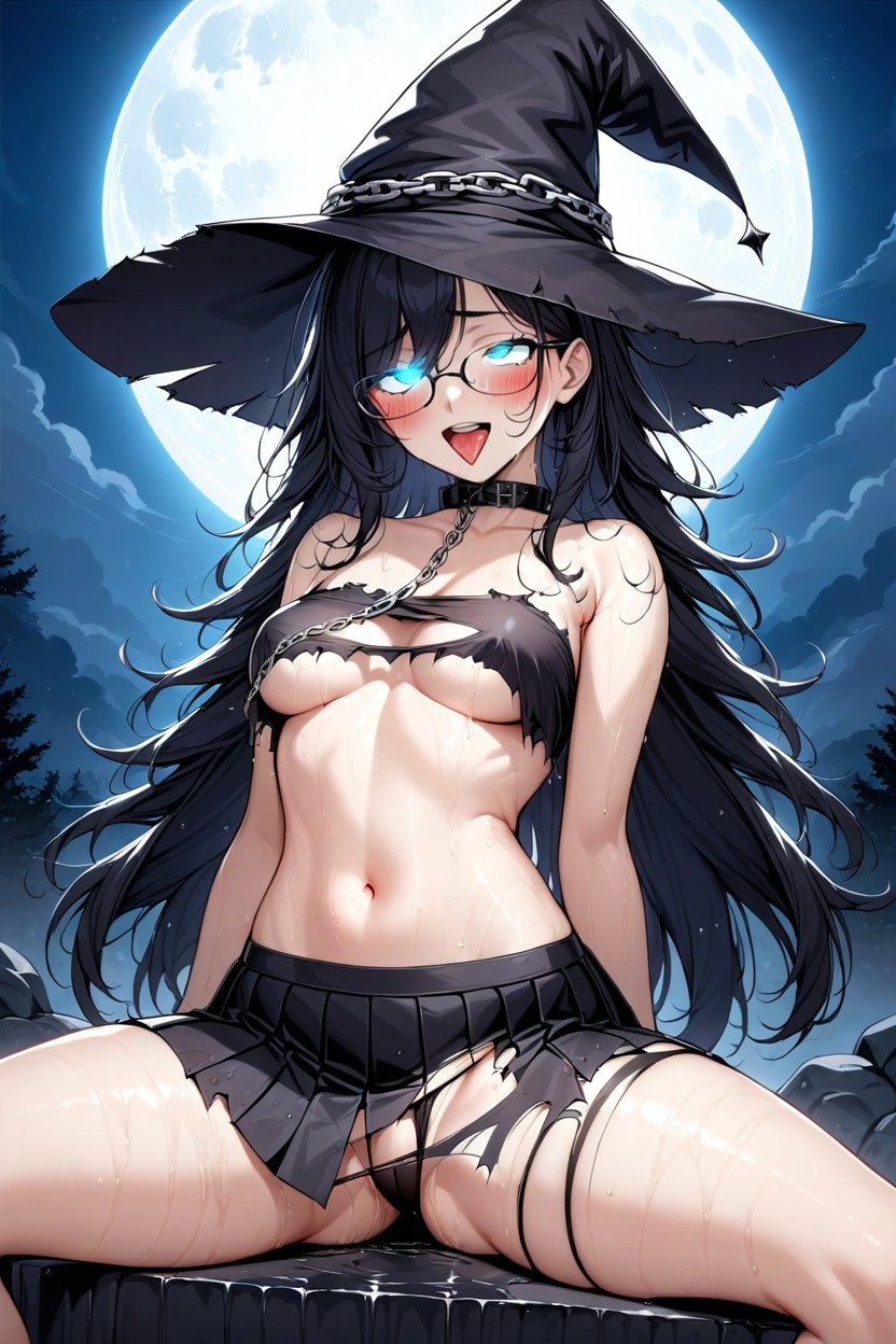 Underboob, Wet Clothes, Long Legs Hentai AI Porn