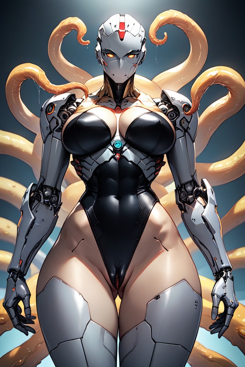 Large Swollen Clit, 25+, Cyborg Neck Hentai AI Porn