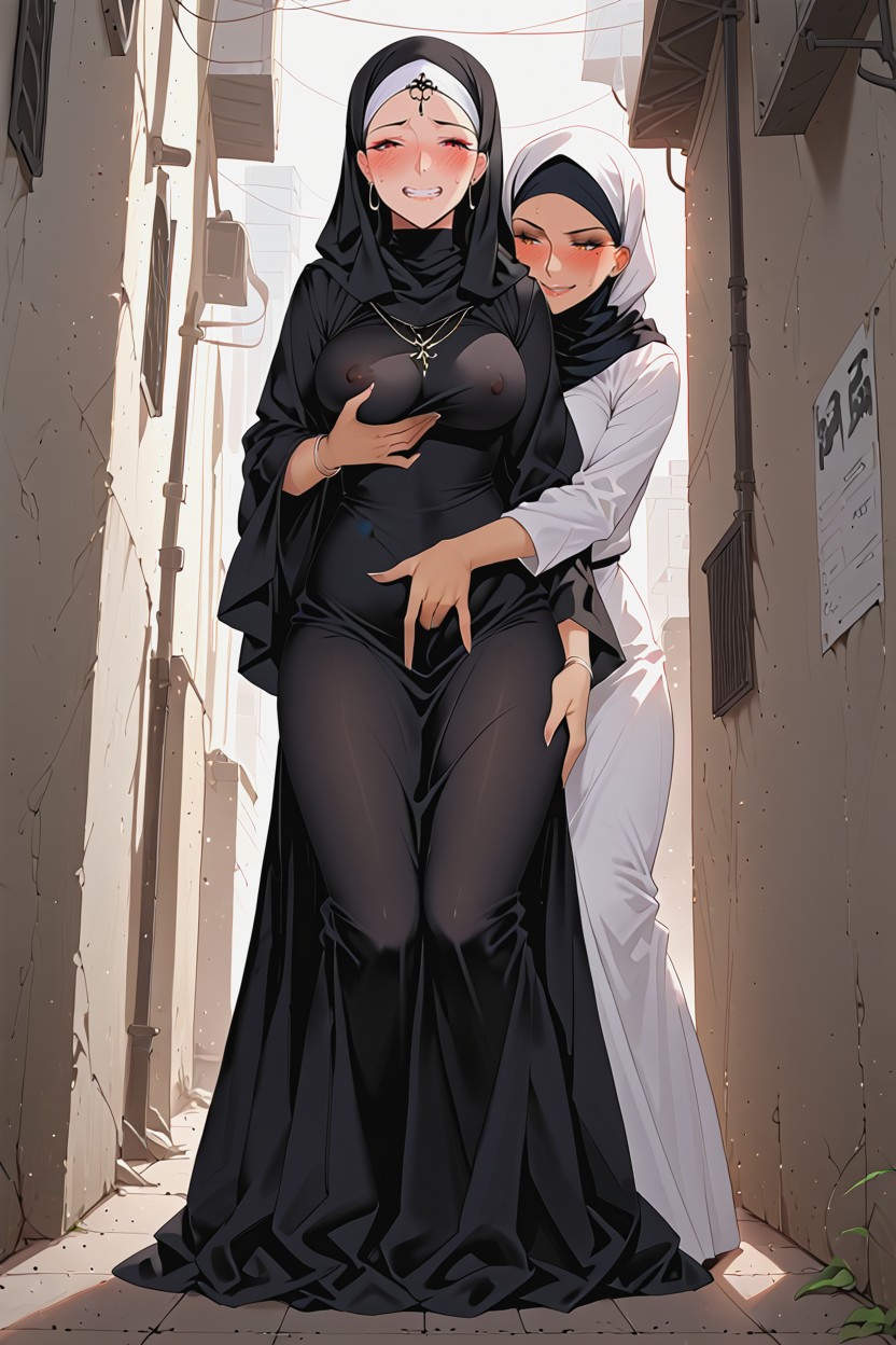Full Body Dress, Detailed Style, Trash Alley Hentai AI Porn