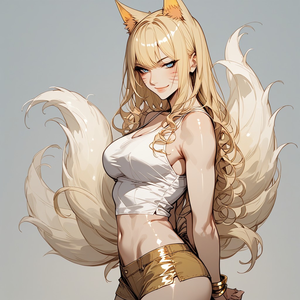 25+, Miyoi Nine Tails, Tank Top Hentai IA