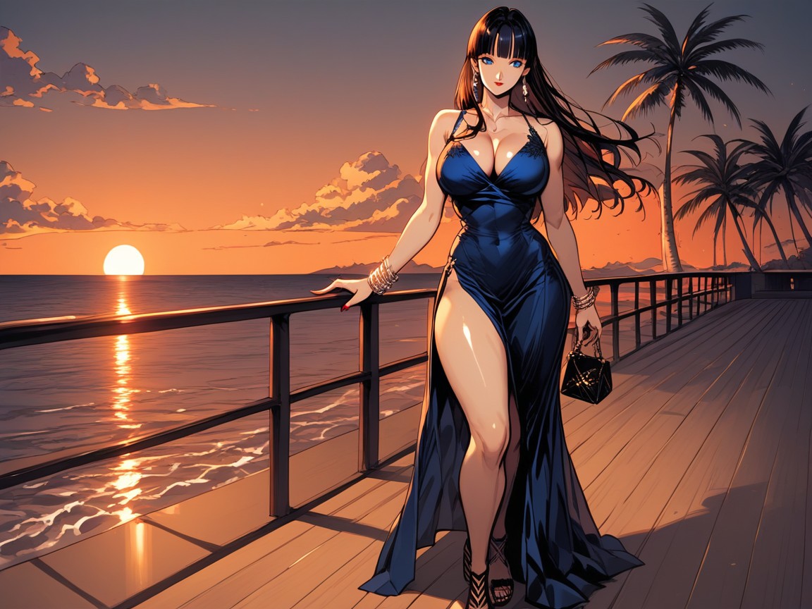 Beach, Perfect Fit Body, Ocean Hentai AI Porn