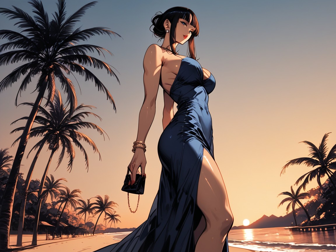 Dutch Angle, Mansion, Ocean Hentai AI Porn