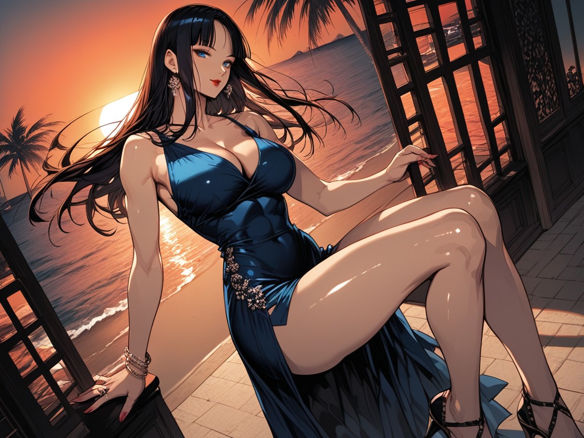 Detailed Hair, Flying In Forward Motion, Large Breast Hentai AI Porn