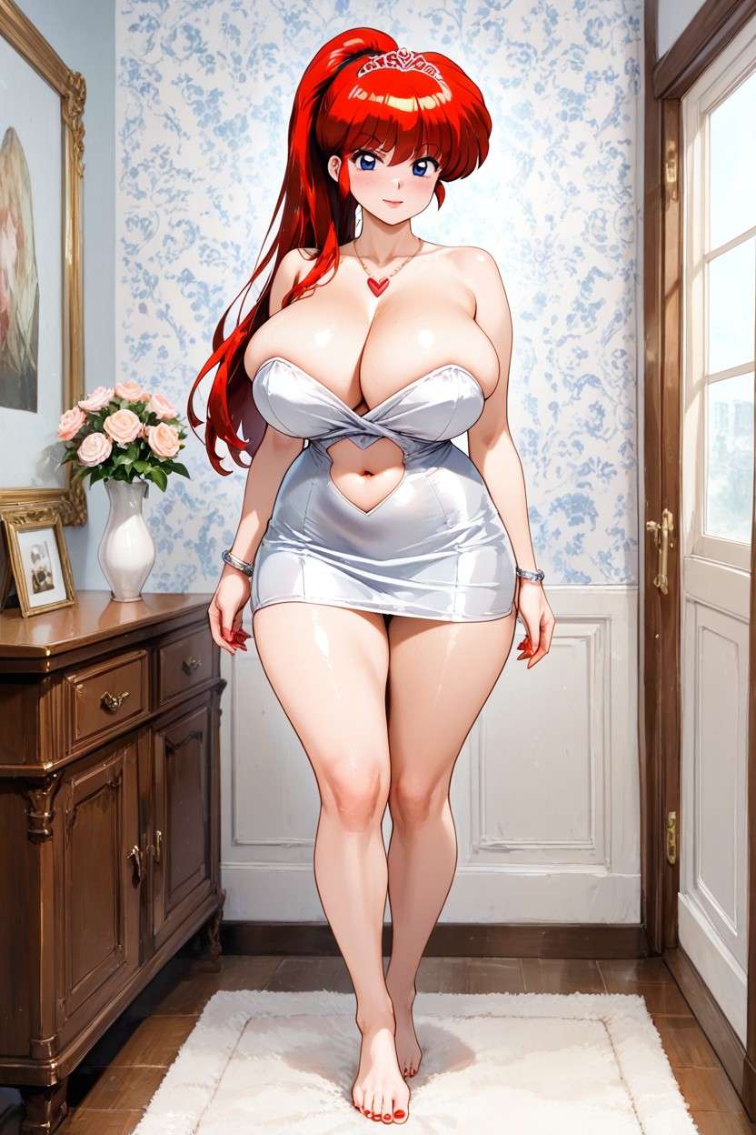 25+, Miniskirt, Red Nails Hentai IA