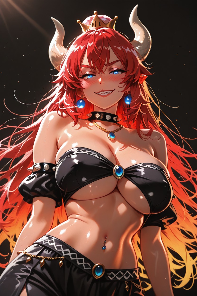 Low Angle Shot, Clean Edges, Nipple_piercing Hentai AI Porn