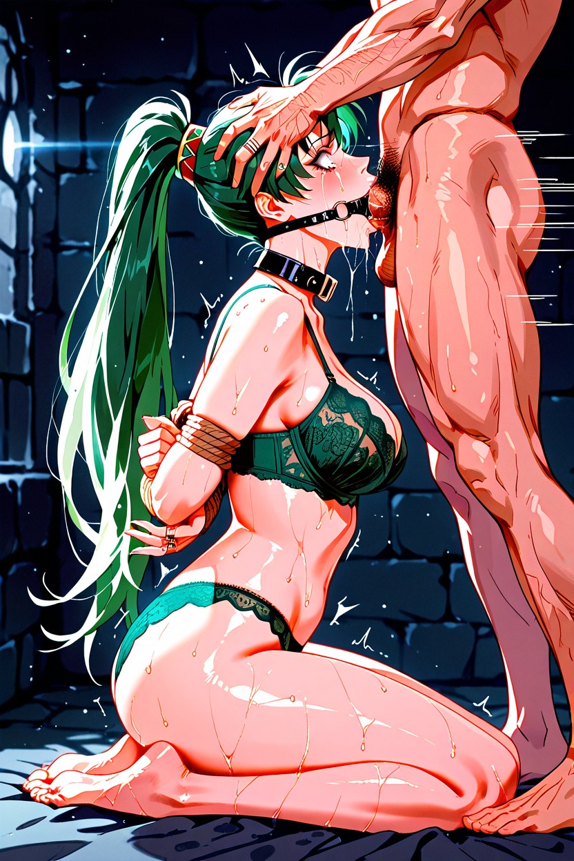 Barefoot, Side View, Black Makeup Hentai AI Porn