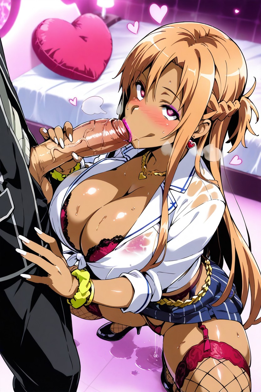 Gold Bracelet, His Huge Dick Sticking Out From The Side, Gigantic Cock Hentai AI Porn