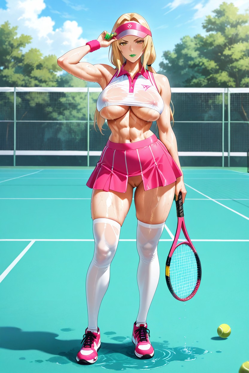 Sunny Day, Model, Navel Exposing Hentai AI Porn