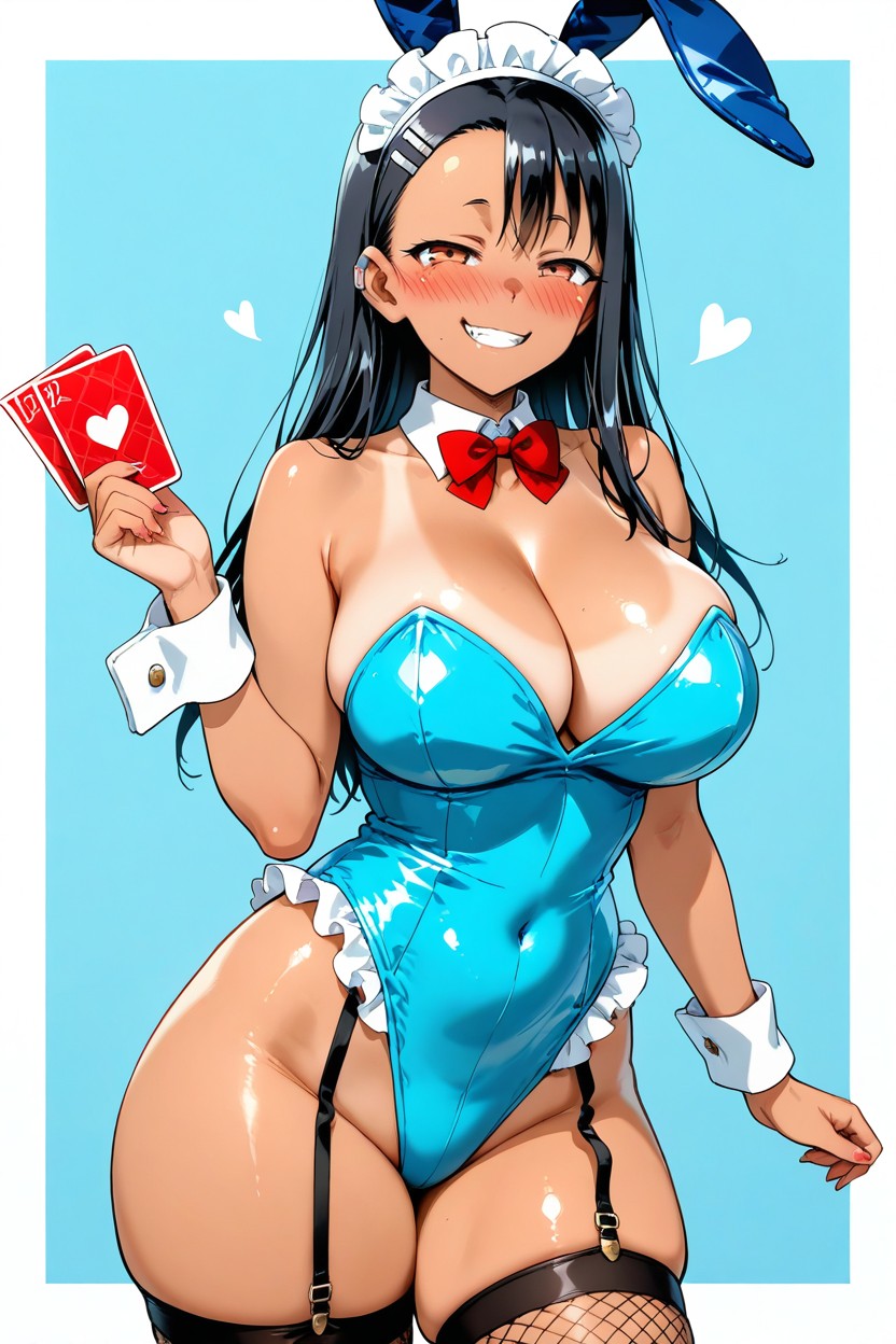 Thighhighs, Border, Rabbit Ears Hentai IA