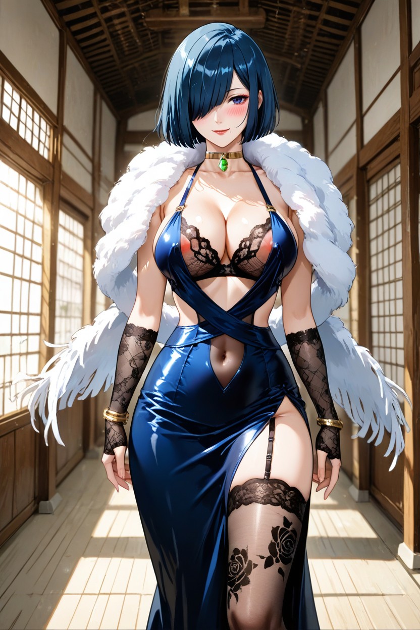 Poitrine Moyenne, Flamenco Dress, Bob Haircut Porno IA Hentai