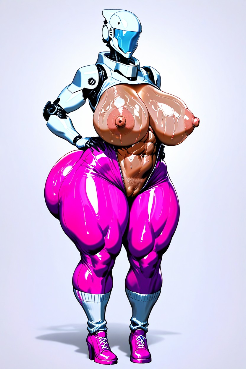 Shiny Skin, Open Legs, A Taller Body Hentai AI Porn