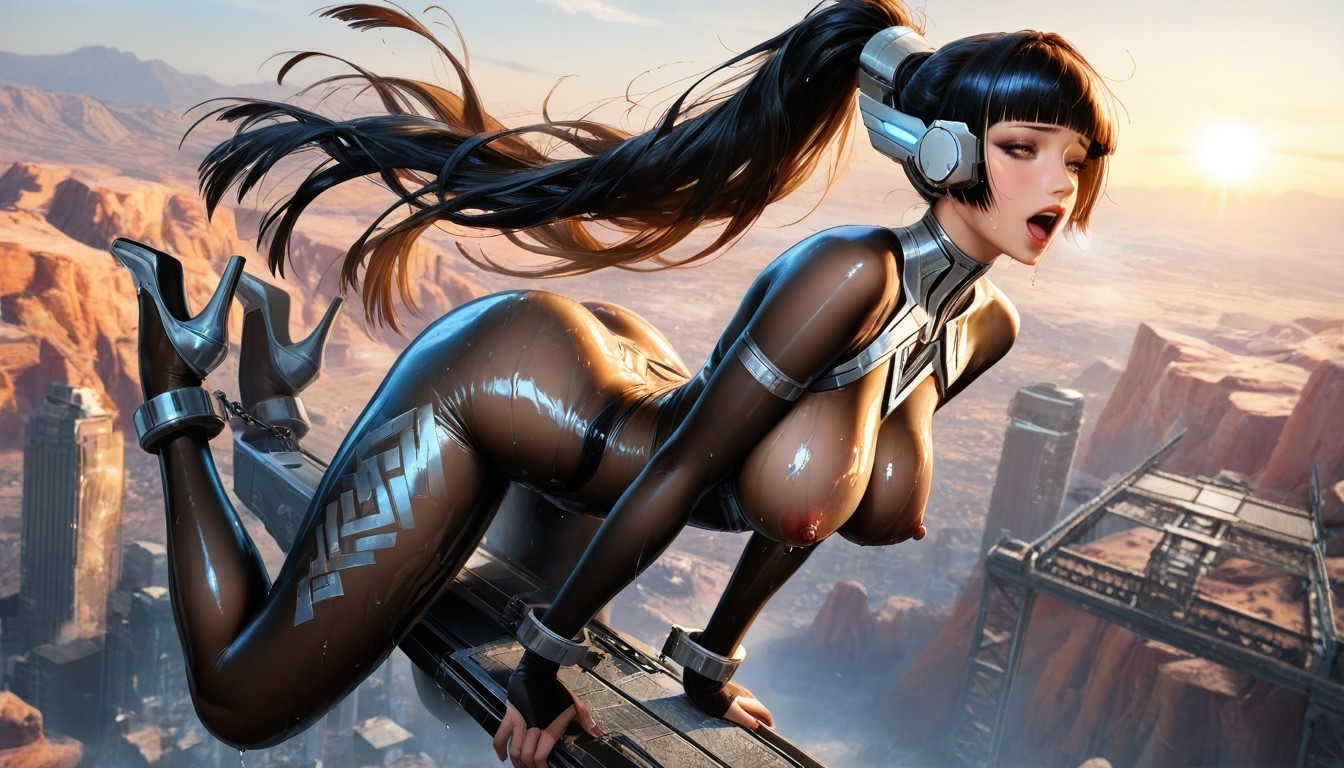 Ultra Quality, Brown Eyeshadow, Long Gigantic Elegant Single-edged Blade Weapon Nearby Porno IA Hentai