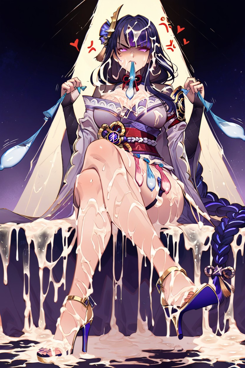 ボトムアップ, Drinking Semen, Glaring ヘンタイAIポルノ