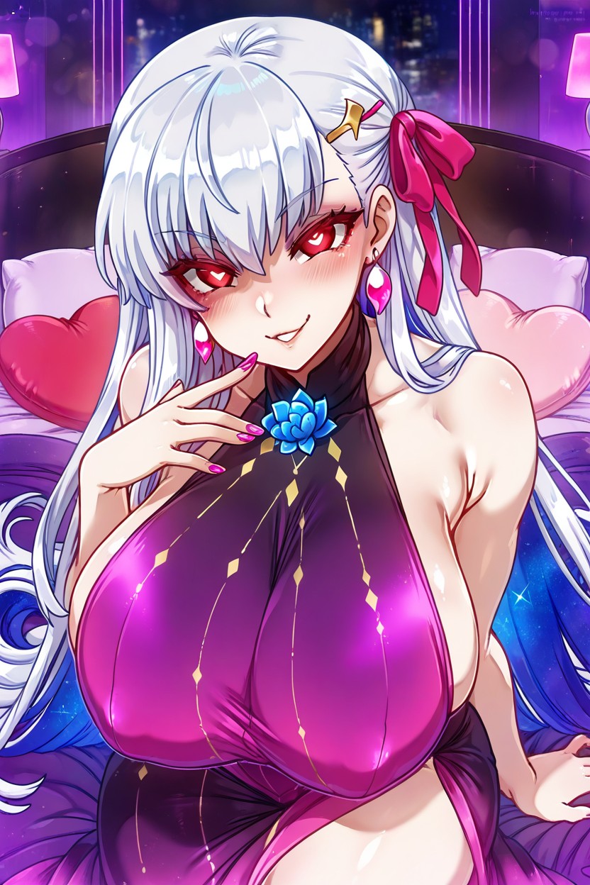 Perfect Features, Eyes Half Closed, Side Boobs Hentai AI Porn