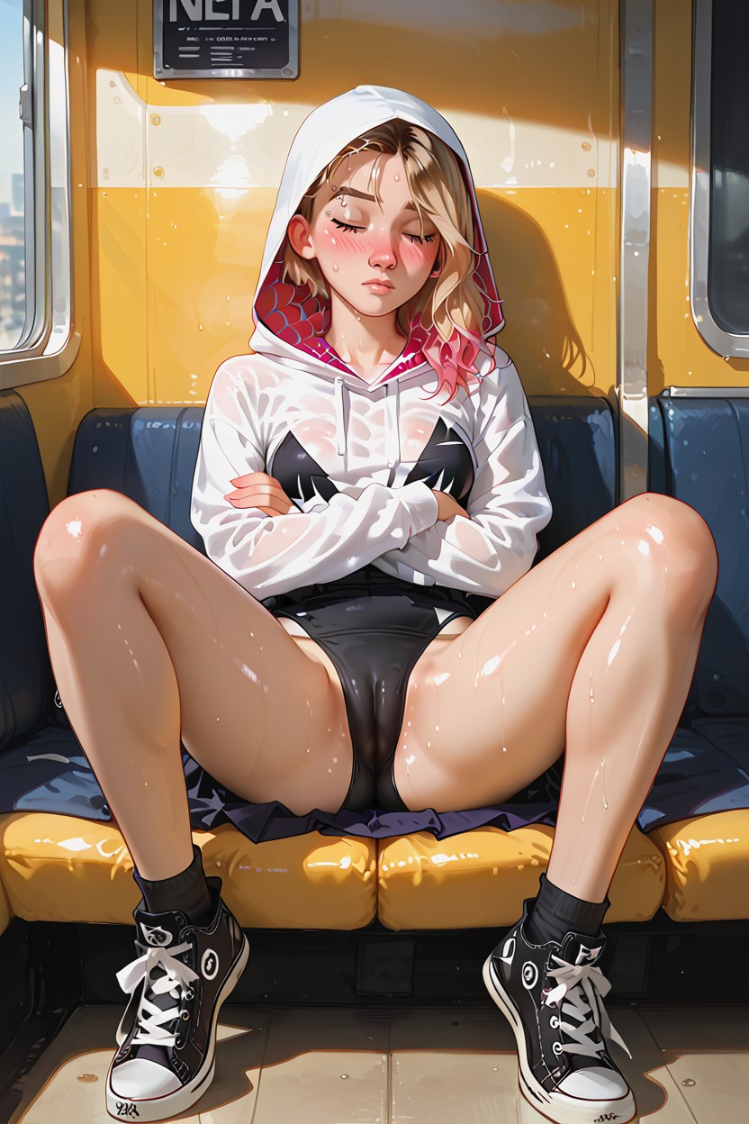 Spider Gwen Suit, Perfect Hands, Camel Toe Hentai AI Porn