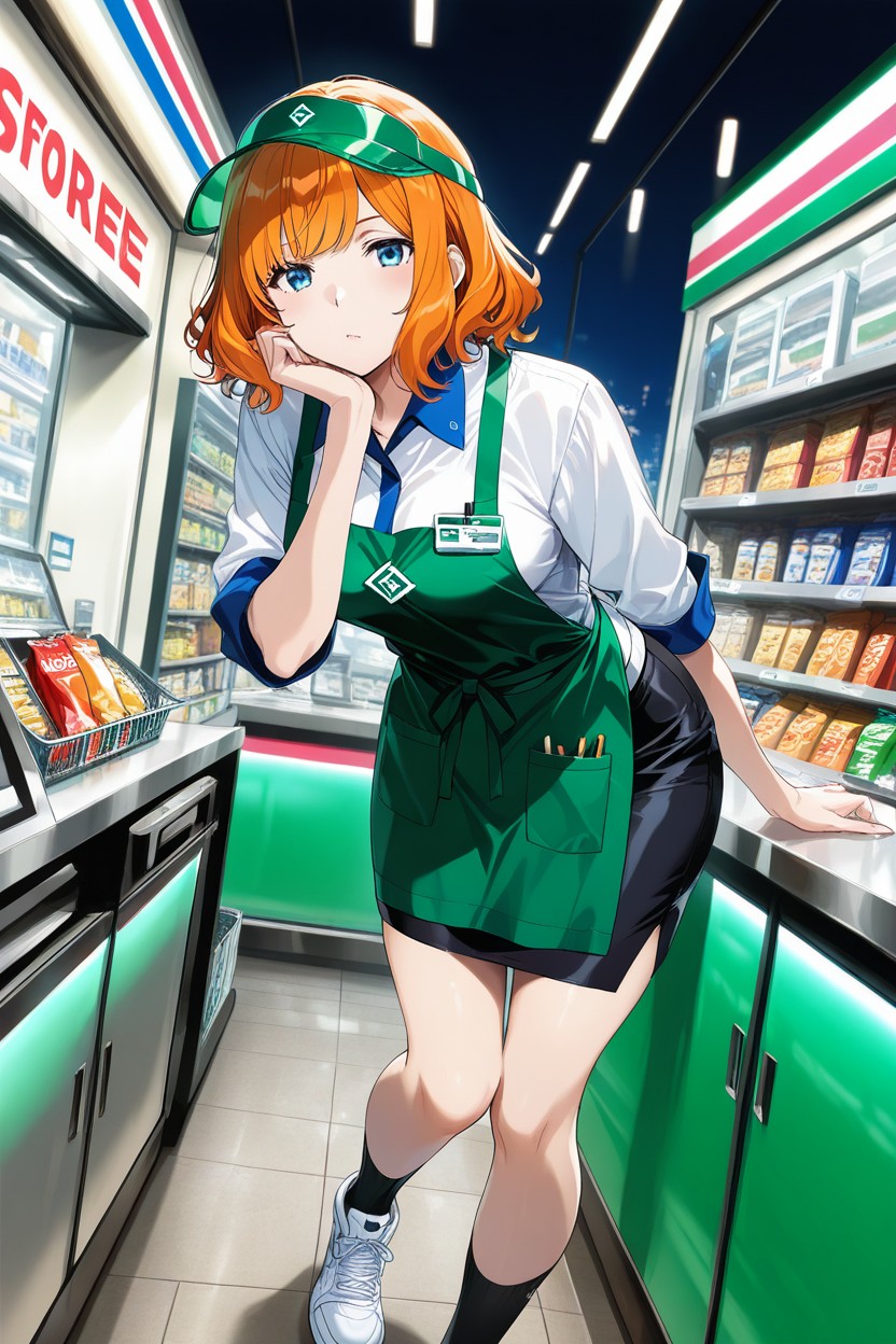 Wavy Hair Edges, Attending Cashier Machine, Cigarettes For Sale Hentai AI Porn