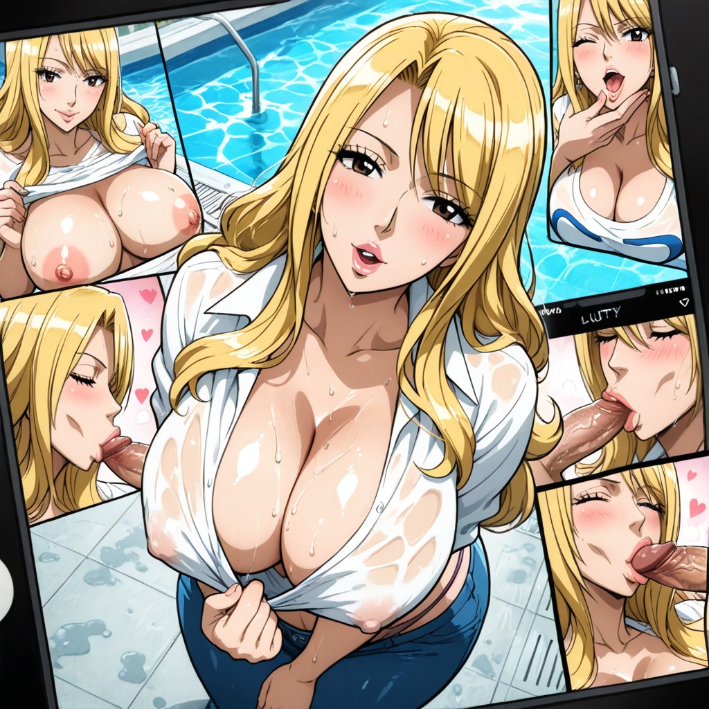 Wet, =, No Bra Hentai AI Porn