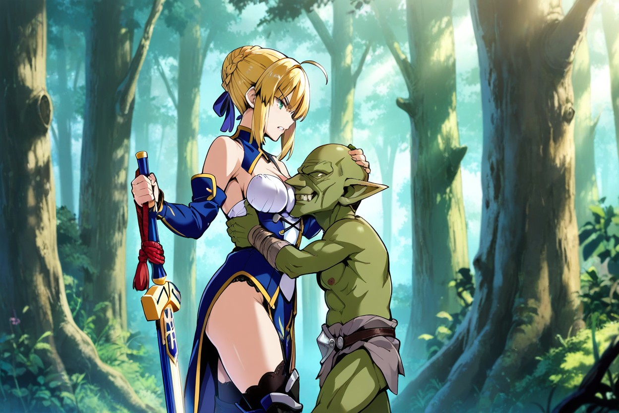 Physical Contact, Female In Armor, Angry Hentai AI Porn