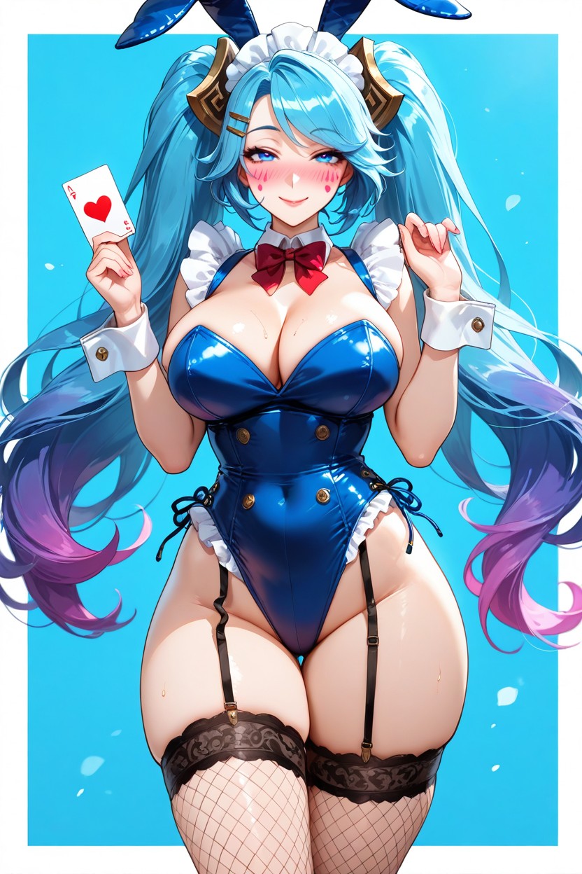 Playboy Bunny, Fake Ears, Smile Hentai AI Porn
