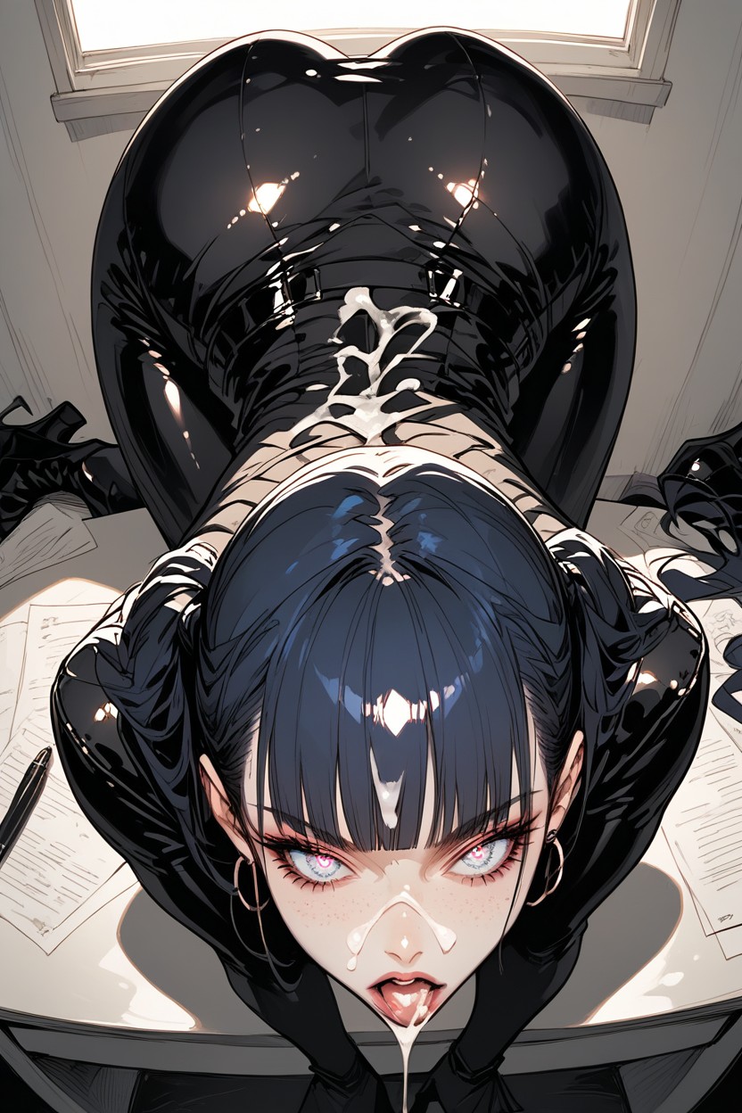 Pov, Firmskiny Breasts, Hoop Earrings Hentai AI Porn