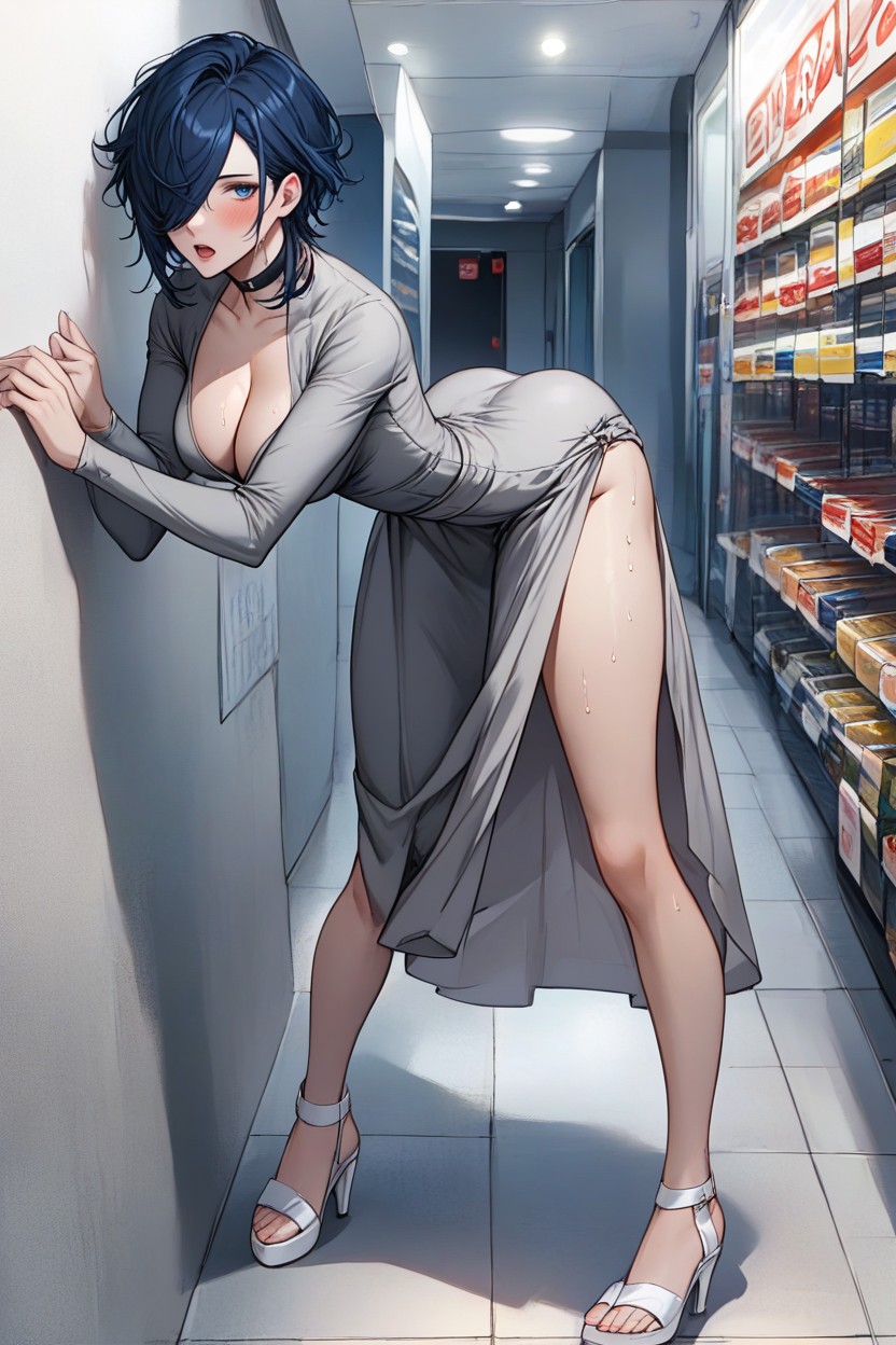 Slightly Layered, Anime Style, Arched Back Hentai AI Porn