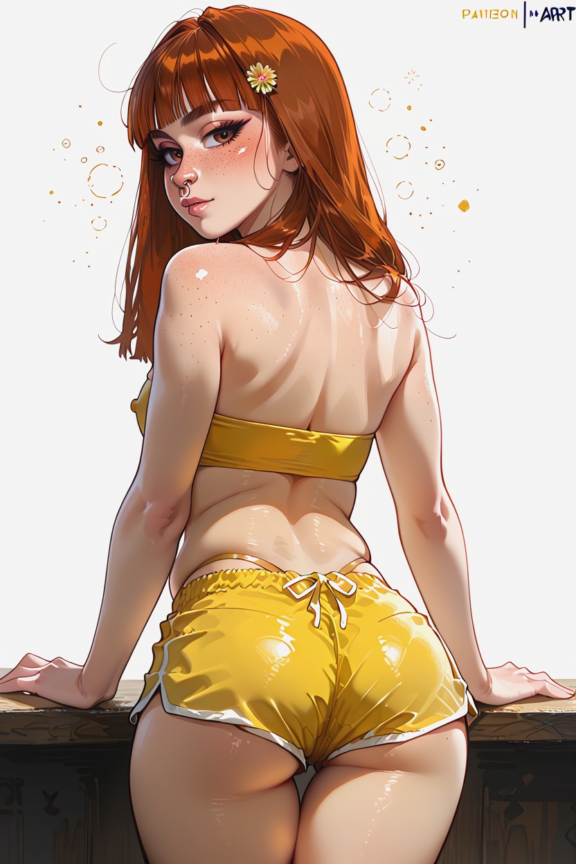 Rear View, Small Breasts, Korean And American Hentai AI Porn